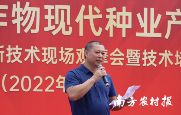 省農(nóng)業(yè)技術(shù)推廣中心副主任羅國武。