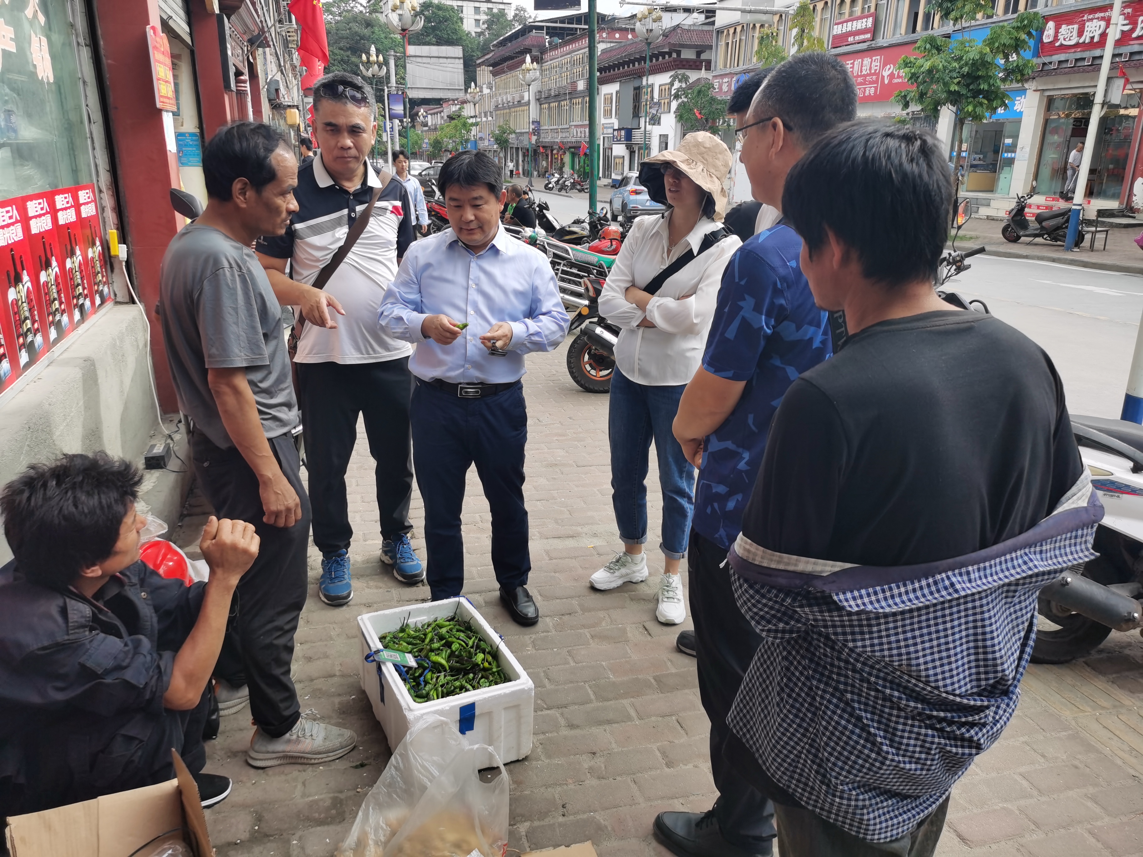 專家組調(diào)研墨脫縣城菜市場.jpg